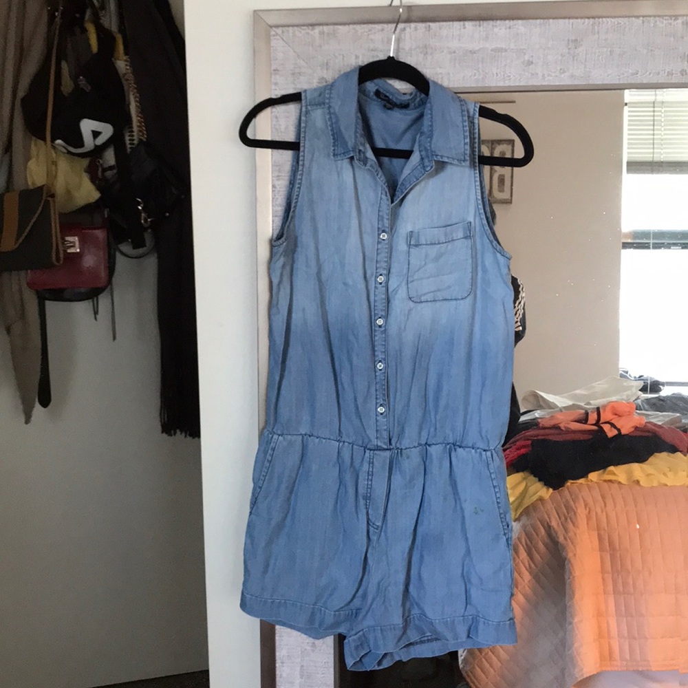 Jean colored romper